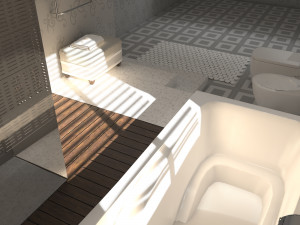 Bathroom 01 VR-ready Modèle 3D