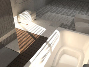 Bathroom 01 VR-ready 3D Model