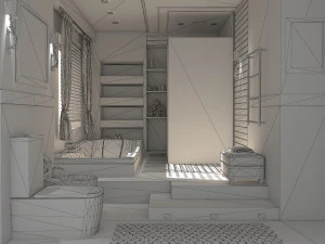 Bathroom 01 VR-ready 3D Model