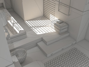 Bathroom 01 VR-ready Modèle 3D