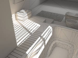 Bathroom 01 VR-ready Modèle 3D