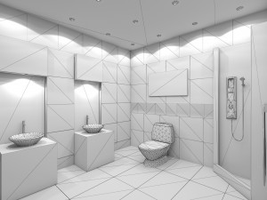 Bathroom 03 VR-ready 3Dモデル