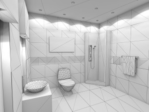 Bathroom 03 VR-ready 3Dモデル
