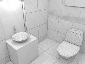 Bathroom 03 VR-ready 3Dモデル