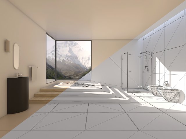 Bathroom 04 VR-ready 3D Model .c4d .max .obj .3ds .fbx .lwo .lw .lws