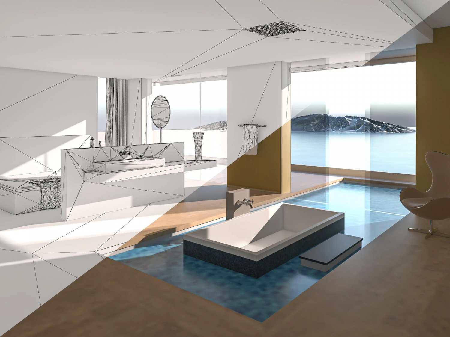Bathroom 05 VR-ready 3D Model .c4d .max .obj .3ds .fbx .stl .blend 