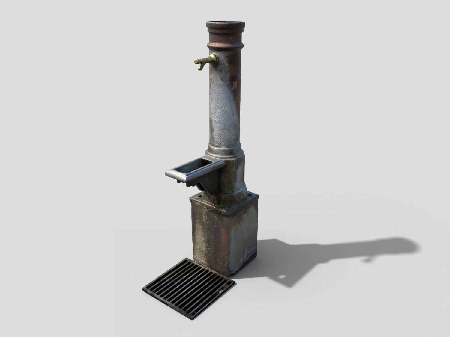 Fountain CM Low-poly 3D Model .c4d .max .obj .3ds .fbx .stl .blend 