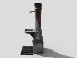Fountain CM Low-poly Modelo 3D