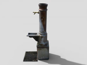 Fountain CM Low-poly 3D Model
