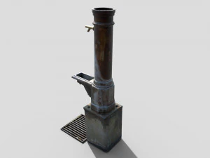 Fountain CM Low-poly 3D Model