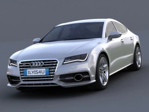 audi a7 s7 sportback 2012 3D Model
