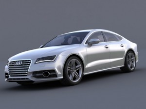 audi a7 s7 sportback 2012 3D Модель