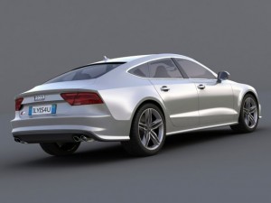 audi a7 s7 sportback 2012 3D Модель