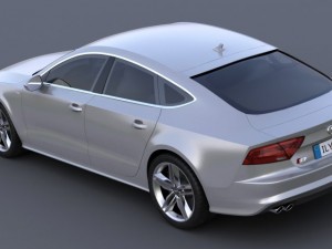 audi a7 s7 sportback 2012 3D Модель