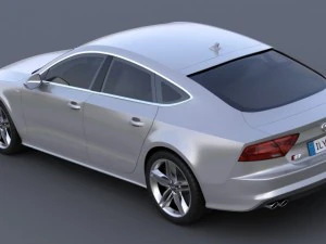 audi a7 s7 sportback 2012 3D Model