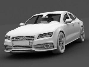 audi a7 s7 sportback 2012 3D Model