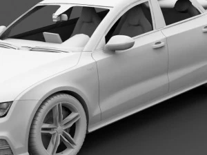 audi a7 s7 sportback 2012 3D Model