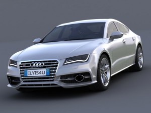 audi a7 s7 sportback 2012 3D Model