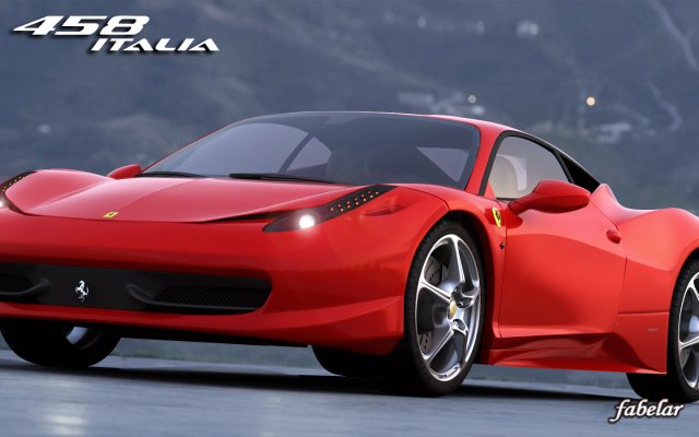 ferrari 458 std mat Modèle 3D .c4d .max .obj .3ds .fbx .stl .blend 