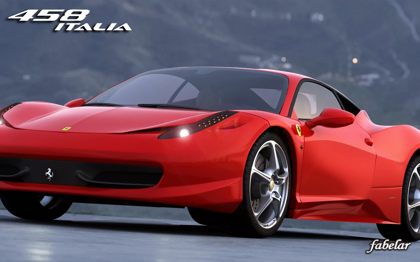 ferrari 458 std mat 3D Model .c4d .max .obj .3ds .fbx .stl .blend 