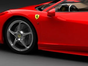 ferrari 458 std mat 3D Model