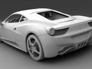 ferrari 458 std mat Modèle 3D