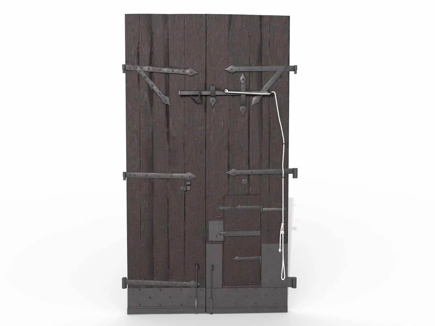 Port&atilde;o principal do castelo Modelo 3D .c4d .max .obj .3ds .fbx .stl .blend 