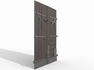 Port&atilde;o principal do castelo Modelo 3D