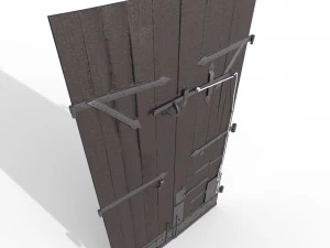 Port&atilde;o principal do castelo Modelo 3D