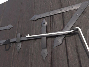 Port&atilde;o principal do castelo Modelo 3D