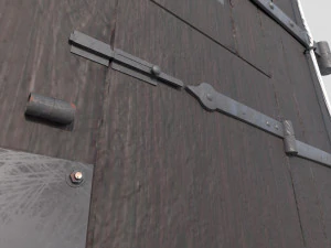 Port&atilde;o principal do castelo Modelo 3D