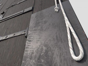 Port&atilde;o principal do castelo Modelo 3D