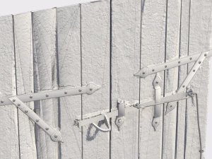 Port&atilde;o principal do castelo Modelo 3D