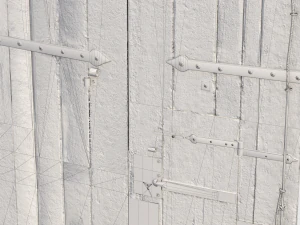 Port&atilde;o principal do castelo Modelo 3D