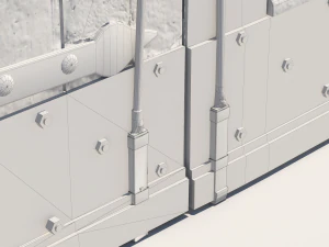 Port&atilde;o principal do castelo Modelo 3D