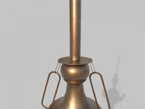 Brass oil lamp 3D Model
