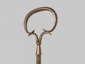 Brass oil lamp 3D Model