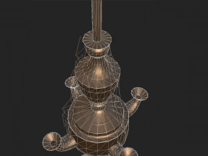 Brass oil lamp Modelo 3D