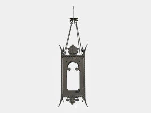 Wrought iron lantern 1 3D Model