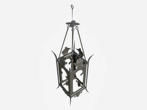 Wrought iron lantern 1 3D Model