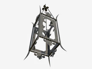 Wrought iron lantern 1 3D Model