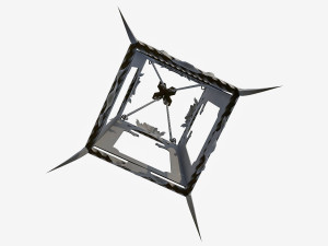 Wrought iron lantern 1 3D Model