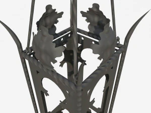 Wrought iron lantern 1 3D Model