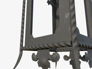 Wrought iron lantern 1 3D Model