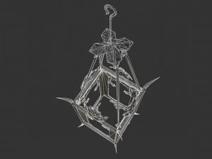 Wrought iron lantern 1 3D Model
