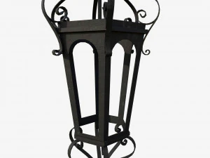 Wrought iron lantern 2 3D Model