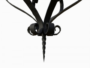 Wrought iron lantern 2 Modello 3D