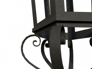 Wrought iron lantern 2 Modello 3D