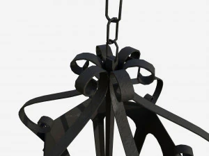 Wrought iron lantern 2 3D Model