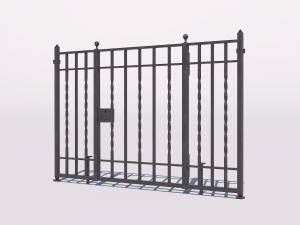 Wrought iron gate 1 3D Model